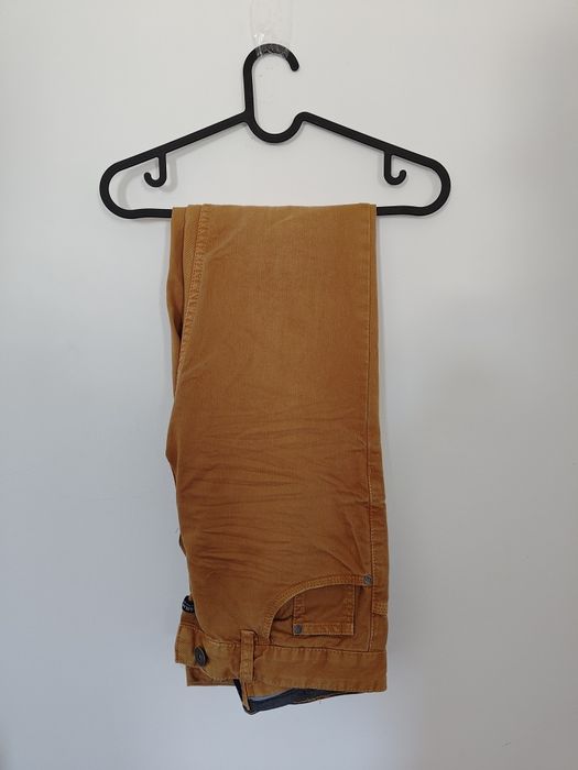 Calças castanho claro Pull & Bear - Mostarda