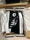 37,5 Converse All Star Chuck Taylor Lift black czarne na platformie