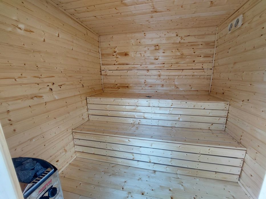 Sauna ogrodowa zewnetrzna. Fińska, sucha