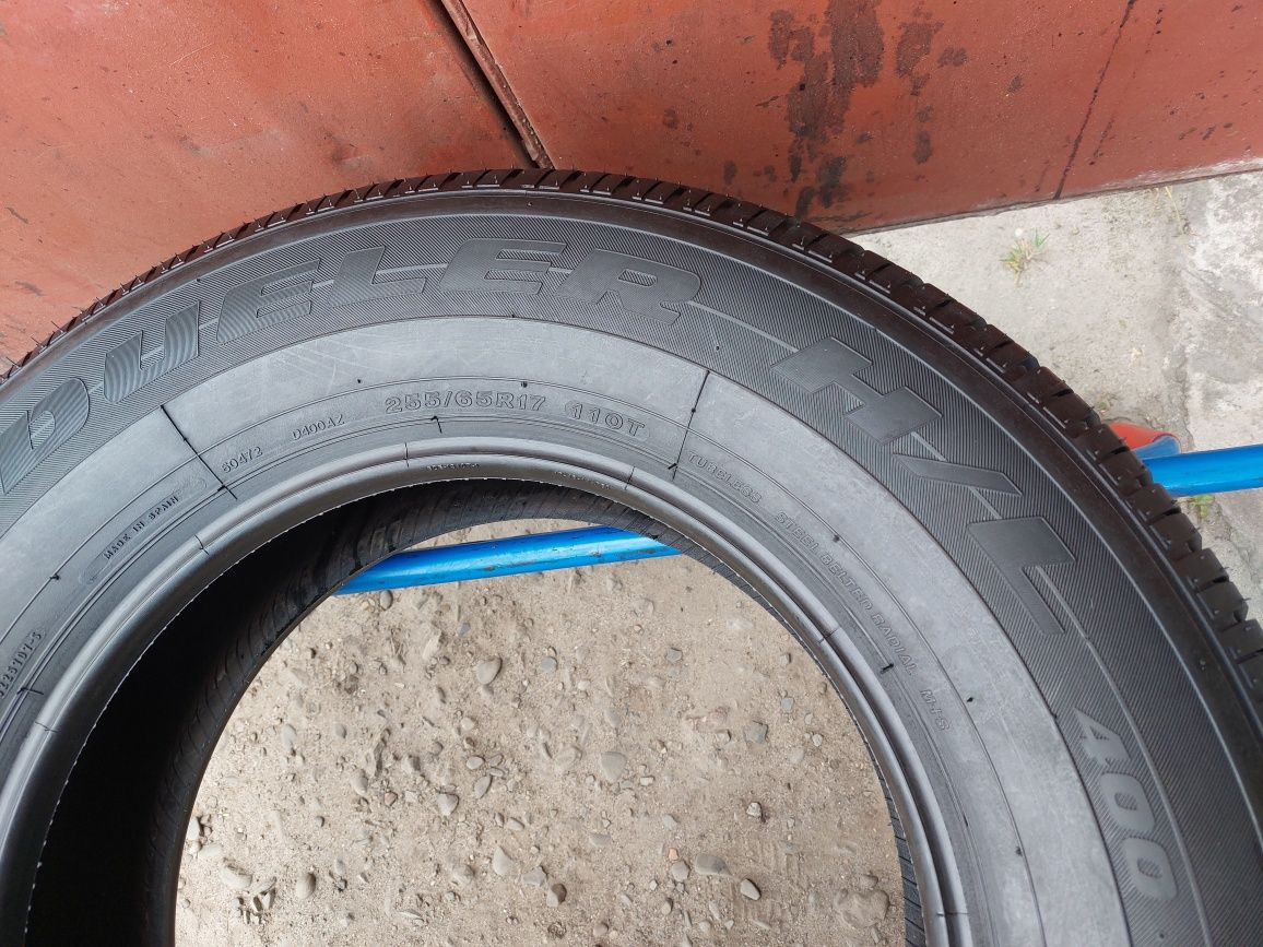 255/65/17 R17 Bridgestone Dueler H/L 400 2шт ціна за 1шт шини