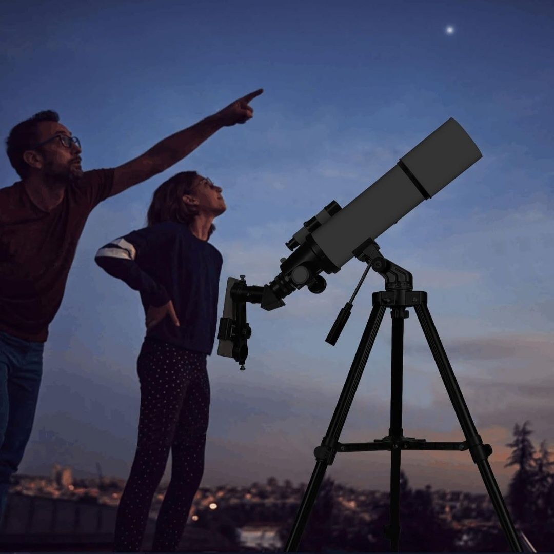 Teleskop astronomiczny 80mm 600mm Przenośny Podróżny