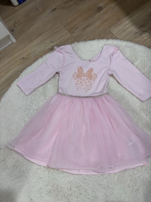 Disney sukienka do baletu 110 różowa myszka minnie stan bardzo dobry