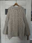 Sweter alpaka oversize warkocz H&M