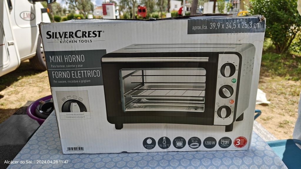 Forno eléctrico 1200W como novo