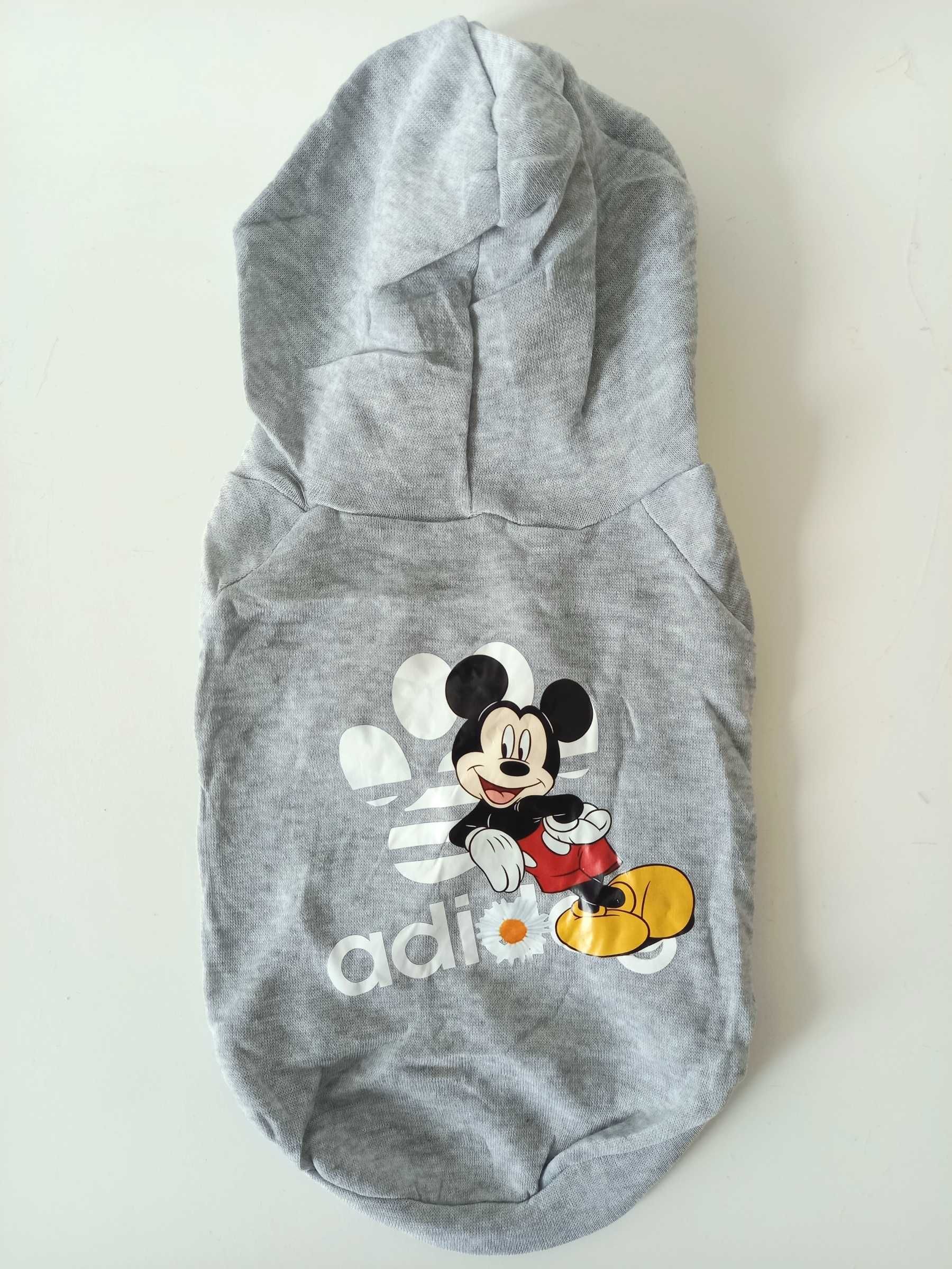 Bluza z kapturem dla psa ubranko Disney Adidog Mickey roz. L