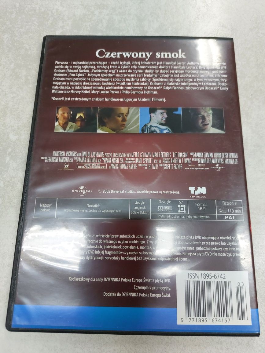 Czerwony smok. Dvd