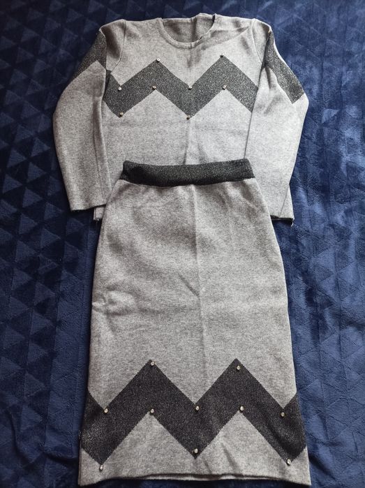 Теплі речі костюм жіночий сірий