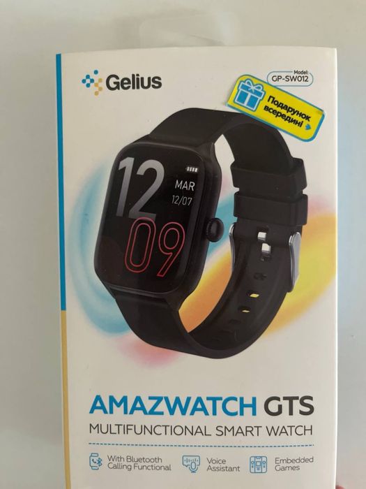 Продам смарт часы Gelius Pro Amazwatch GTS (модель GP-SW012)