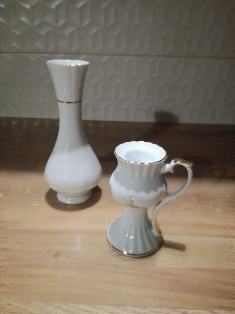 świecznik wazonik porcelana Chodzież