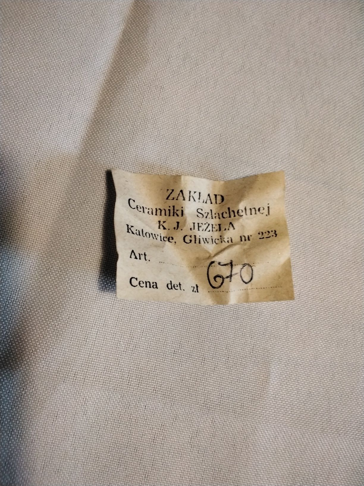 Porcelana Jezel figurka oryginalna metka nr 2
