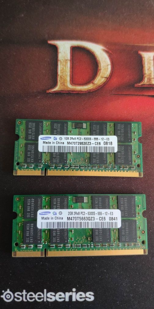 Memórias DDR3 e DDR2 para portátil ( ler descrição)