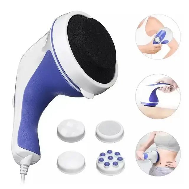 Масажер Relax Tone ручний вібромасажер для тіла 5 насадок 0528