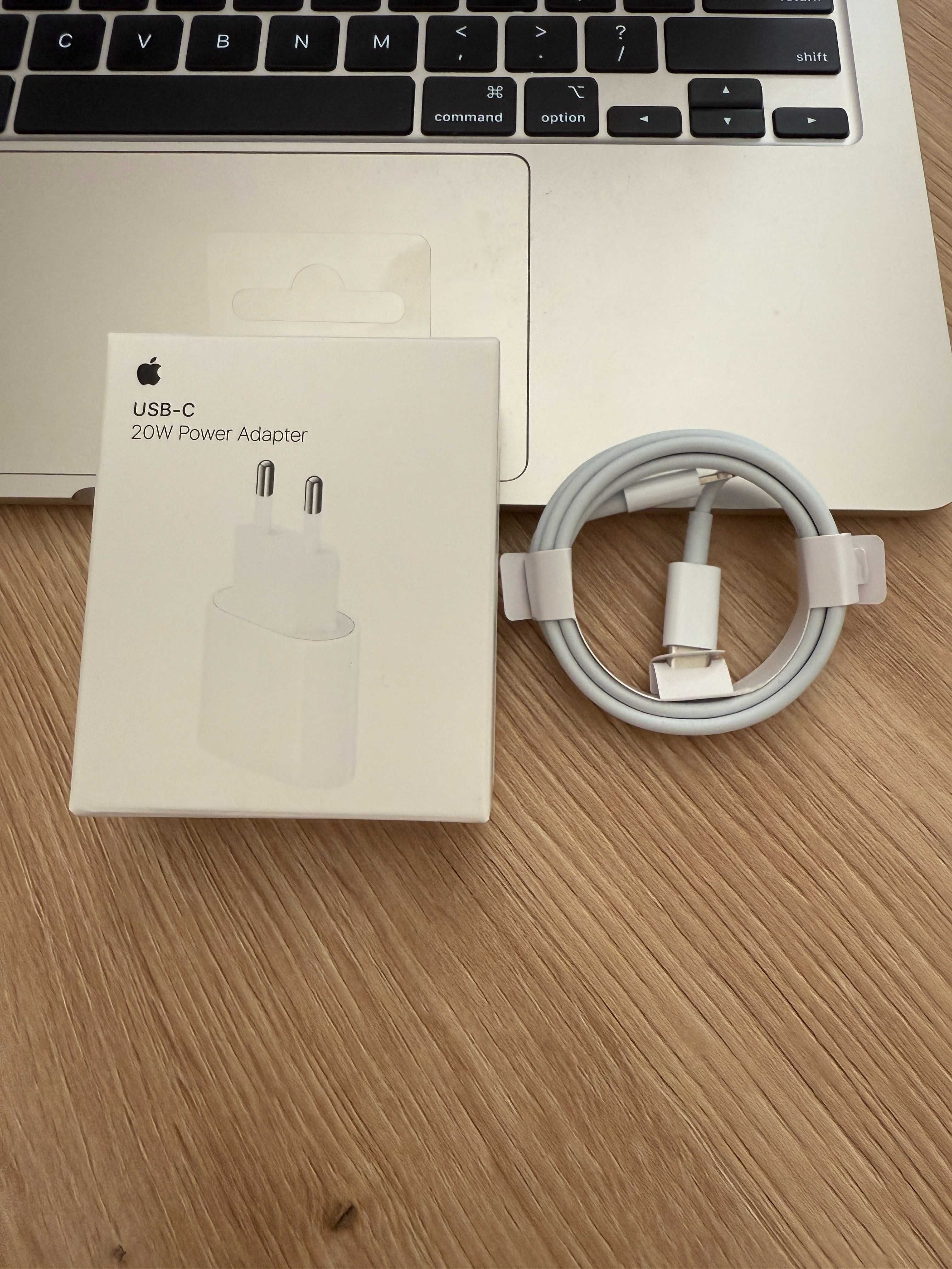 Oryginalny Zasilacz 20W Apple + kabel iPhone USB-C to Lightning 1m