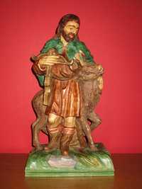 Rzeźba drewniana św. Hubert Hubertus dla myśliwego