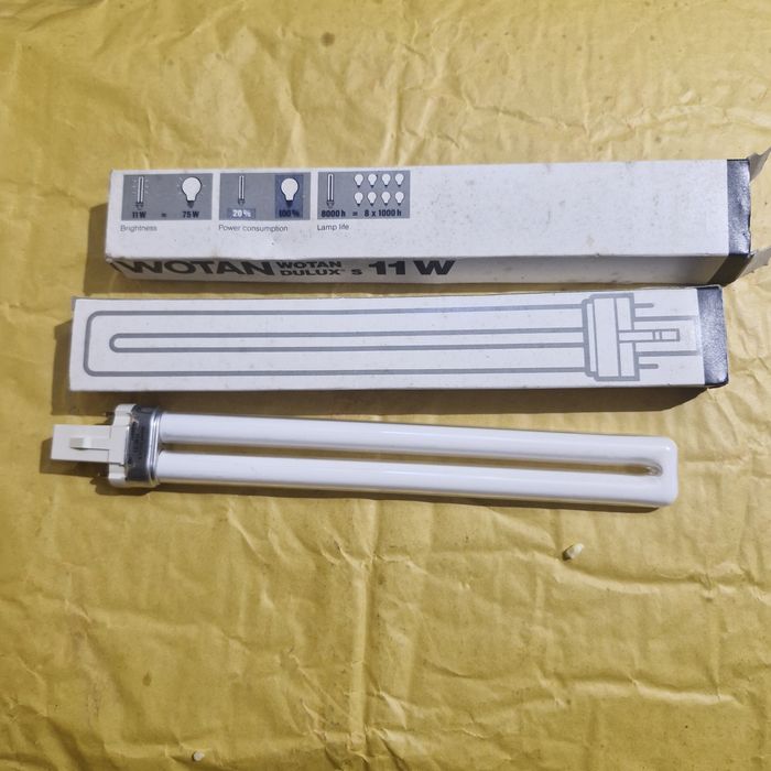 Świetlówka kompaktowa Wotan Dulux S 11W G23, nowa, oryginalna