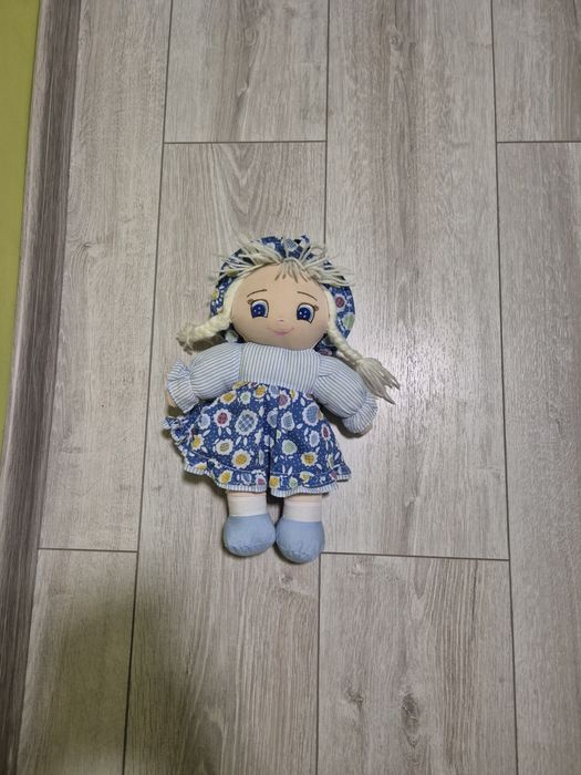 Zabawkowy Wózek dla lalek + lalka szmaciana