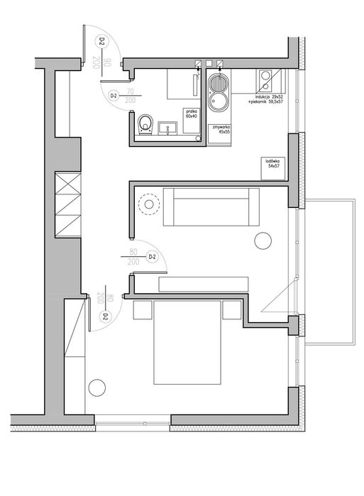 Wynajmę nowe mieszkanie 40m2 / 2 pokoje / Bielsko-Biała centrum