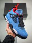 Buty AirJordan4 Retro niebieski nowy z metką UnisexTrampki R44.5