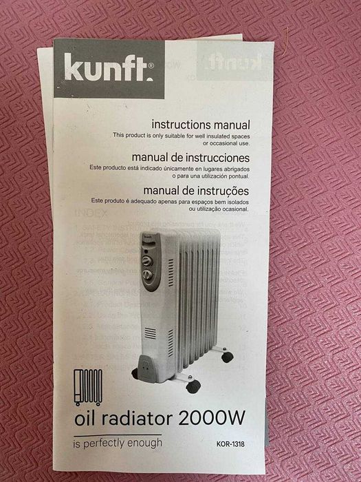 Aquecedor a Óleo KUNFT, oil radiator