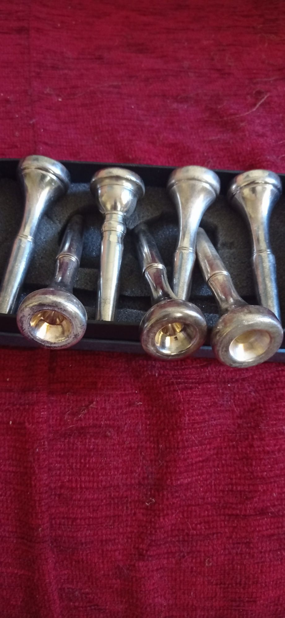 Мундштук для труби,покритий сріблом