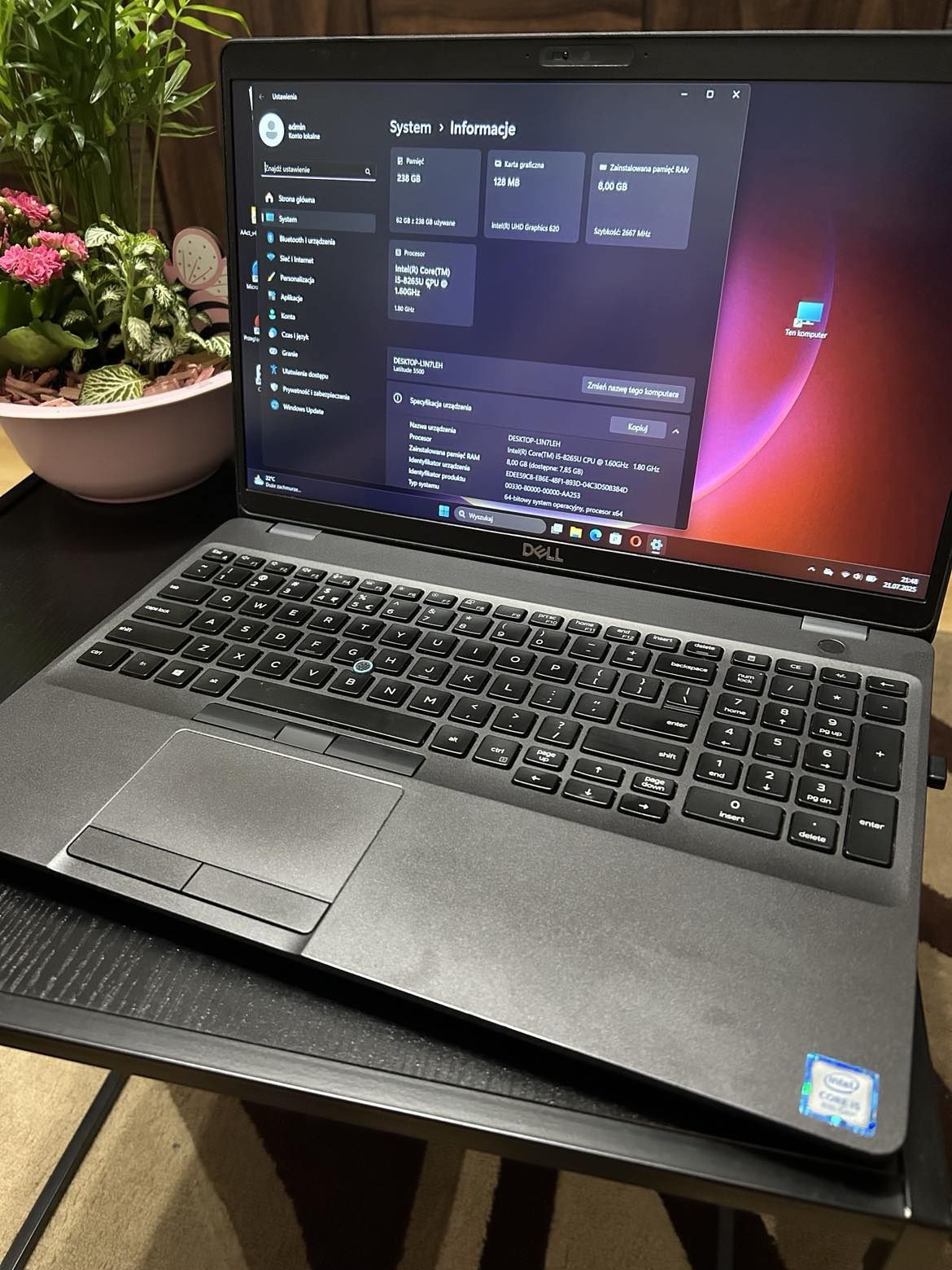 Laptop Dell latitude 5500