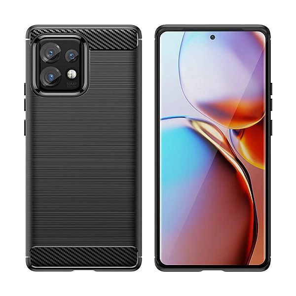 Etui Carbon Case do Motorola Edge 40 Pro elastyczny czarny