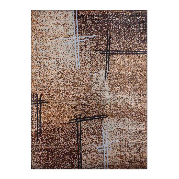 Dywan 200X300cm brązowy do salonu vintage beżowy BCF obszyty