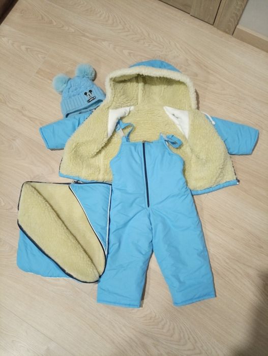 Зимовий дитячий комбінезон-трансформер