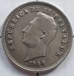 Moneta srebrna Salwador 25 Centavos 1944 rok srebro ag ładna