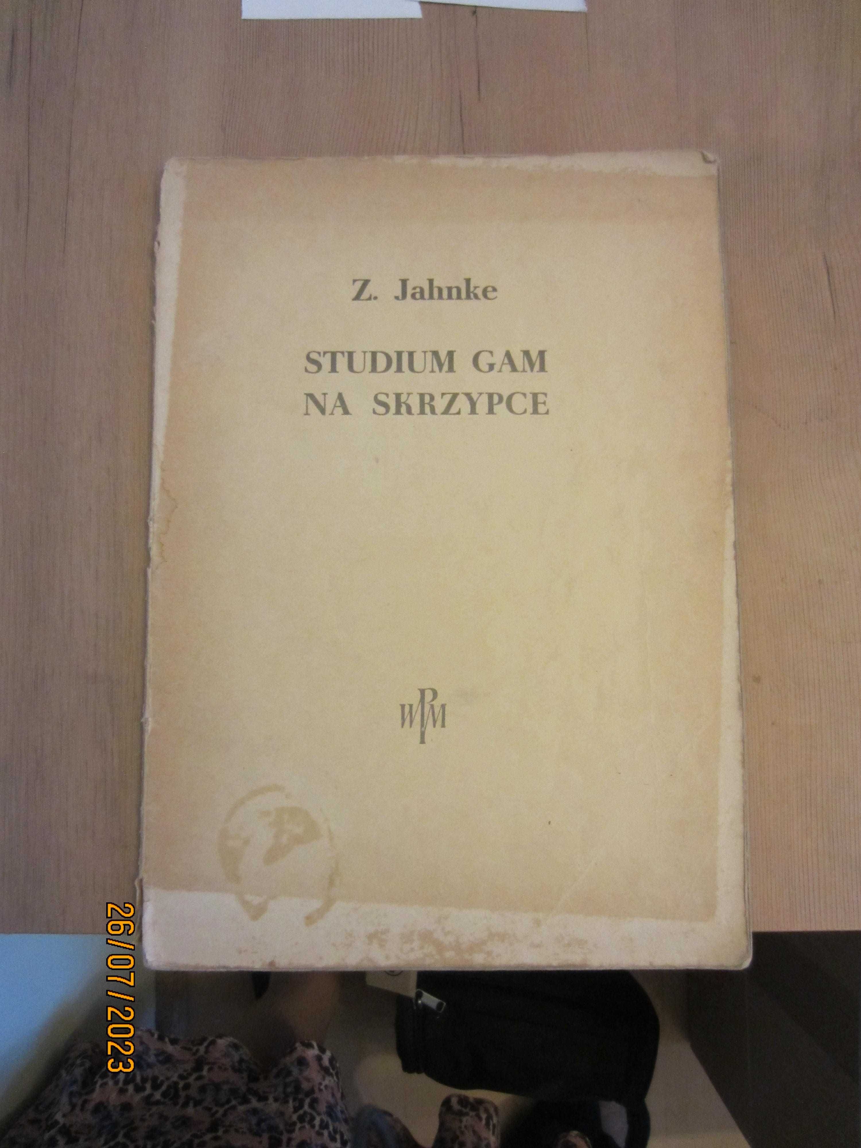 Nuty skrzupcowe Z. Jahnke " Studium Gam na skrzypce"