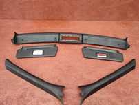 BMW E36 CABRIO ORYGINALNE CZARNE OSŁONY SŁUPKÓW A / DASZKI PRZECIWSŁONECZNE / OSŁONA RAMKI DACHU PÓŁ AUTOMAT O NR. 8 119 073 / 8 119 074 OEM