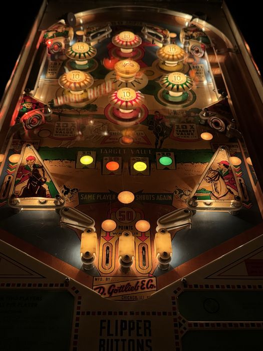Pinball Flipper Gottlieb Thoro-Bred 1965