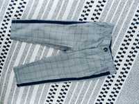 Spodnie eleganckie chłopięce cieńkie w kratę rozmiar 86