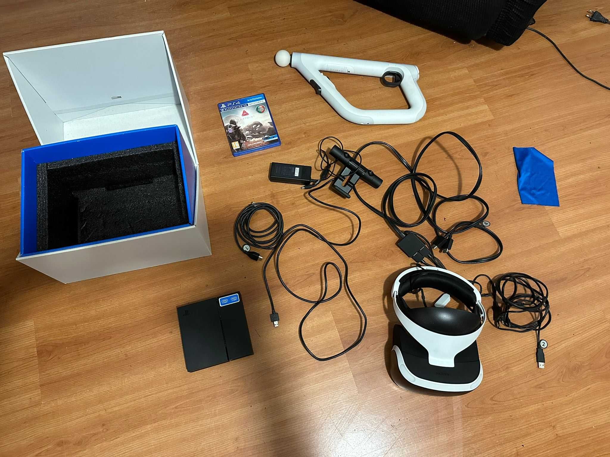 PSVR 1, Ps Câmara, Jogo Farpoint para PS4 e PS VR Aim Controller