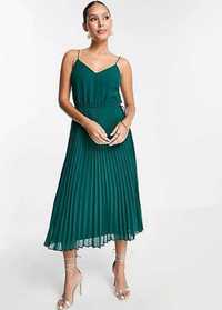 Зелена сукня-пліссе