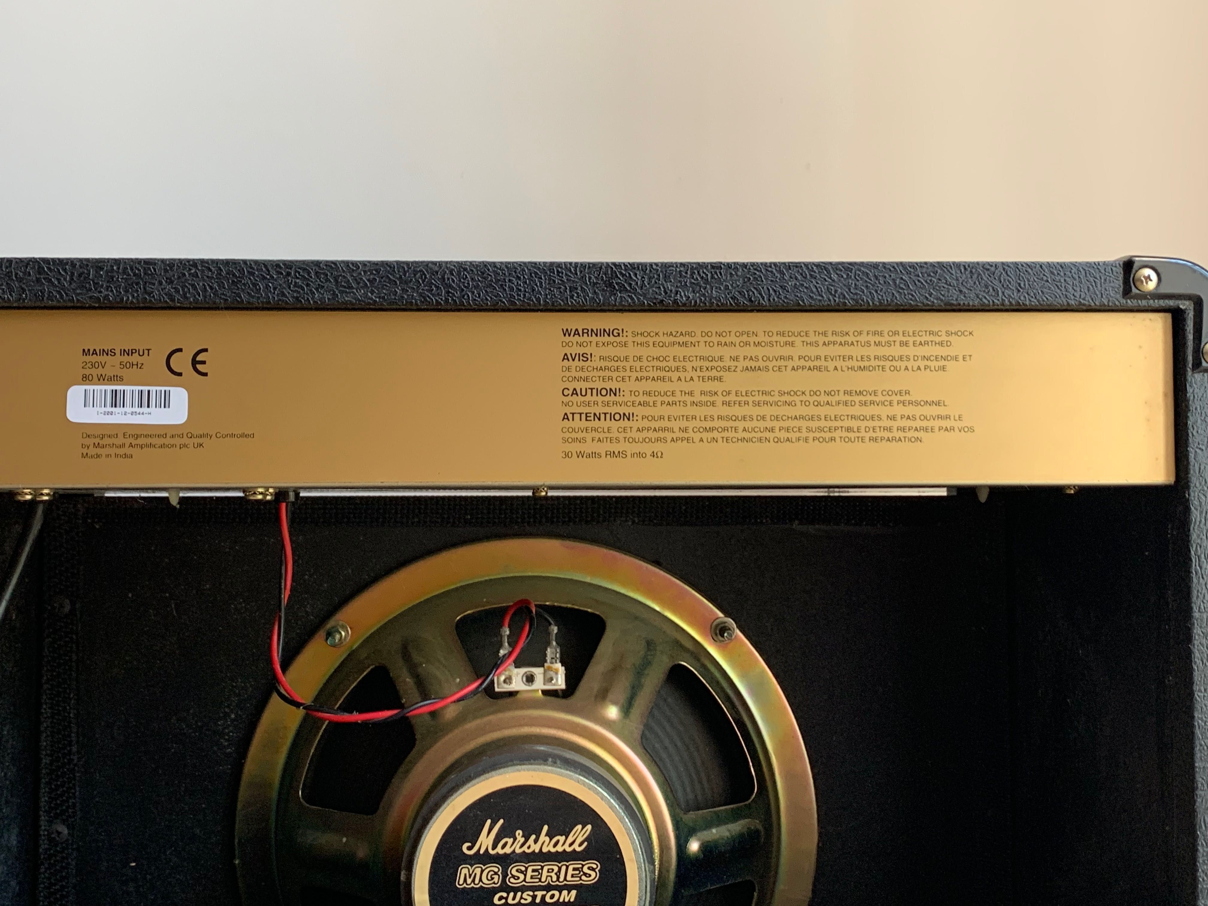 Amplificador Marshall G30R CD - 80 Watt