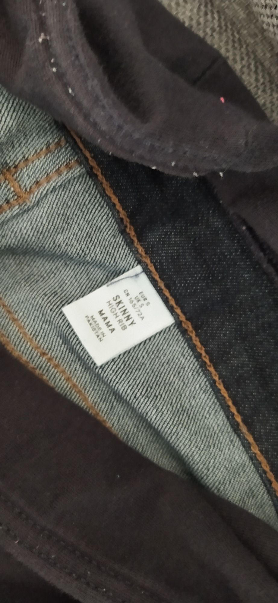 Spodnie jeansowe ciążowe H&M mama skinny S