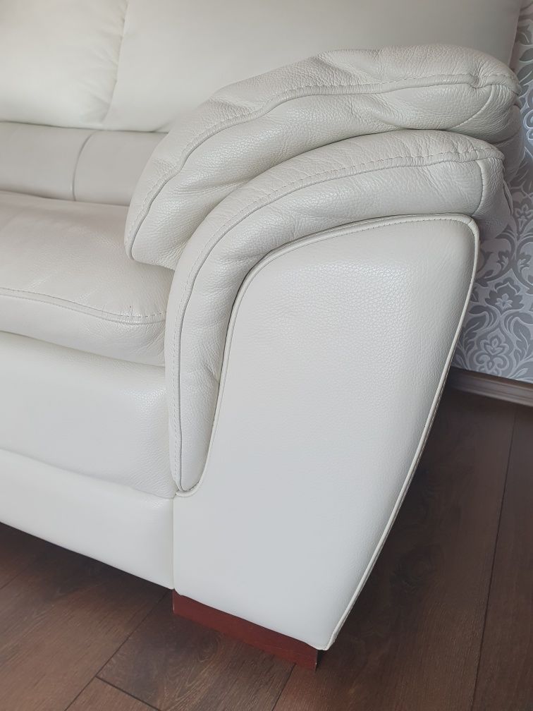 Sofa z naturalnej skóry