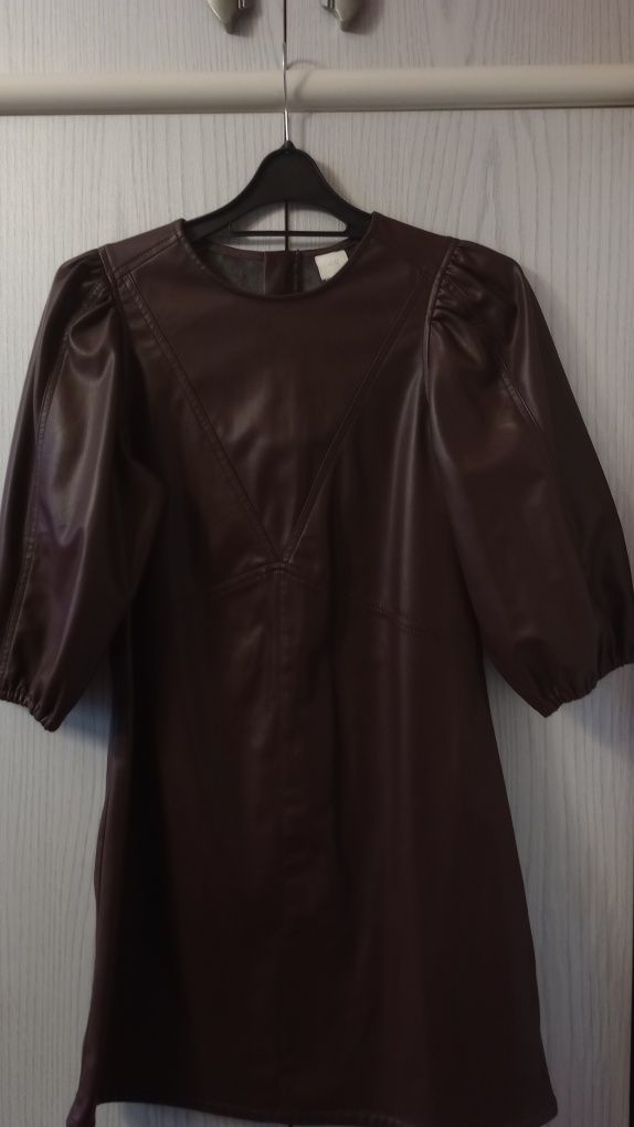 Hit ! Sukienka skóra ekologiczna H&M 38/40 nowa