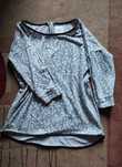 Bluza, bluzka Reserved ozdobny zamek, czarna lamówka