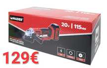 Rebarbadora a Bateria
20V, 4AH, 115mm