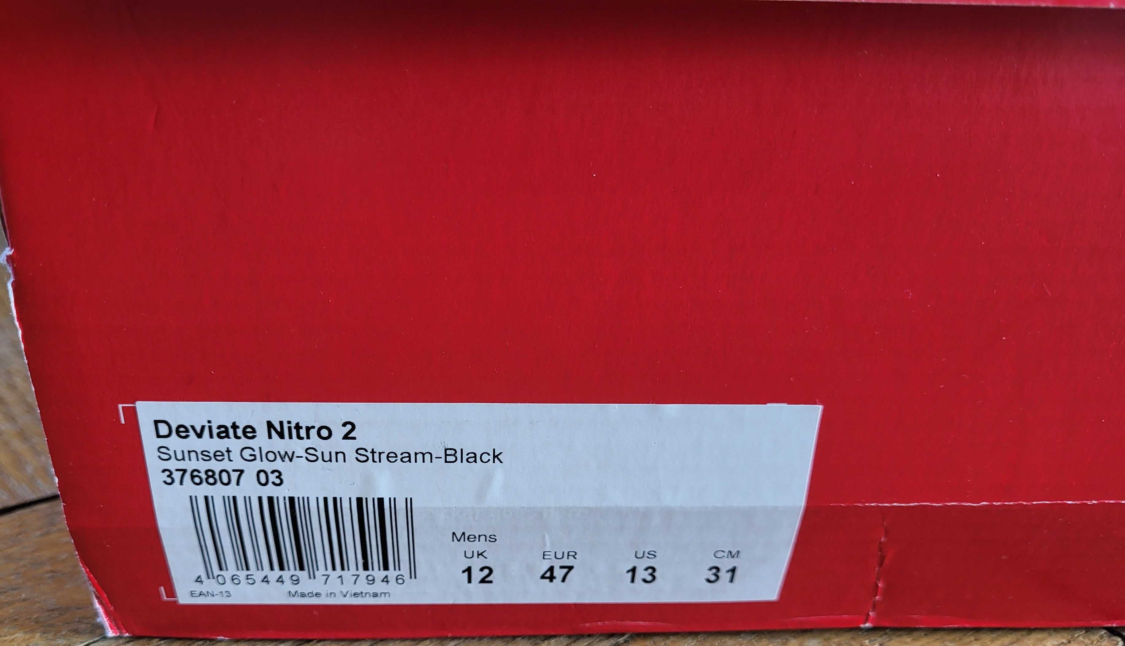 Кросівки PUMA DEVIATE NITRO 2 RUN Mns UK 12, EUR 47, US 13, CM 31.