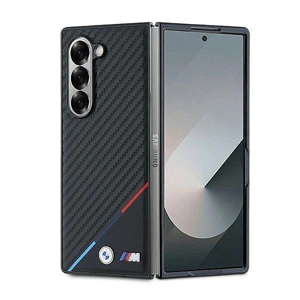 Etui Bmw Carbon Tricolor na Samsung Galaxy Z Fold 6 - czarne