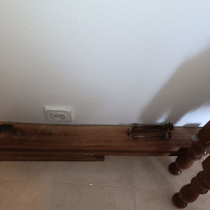 Cómoda mesas cabeceira e cama madeira maciça