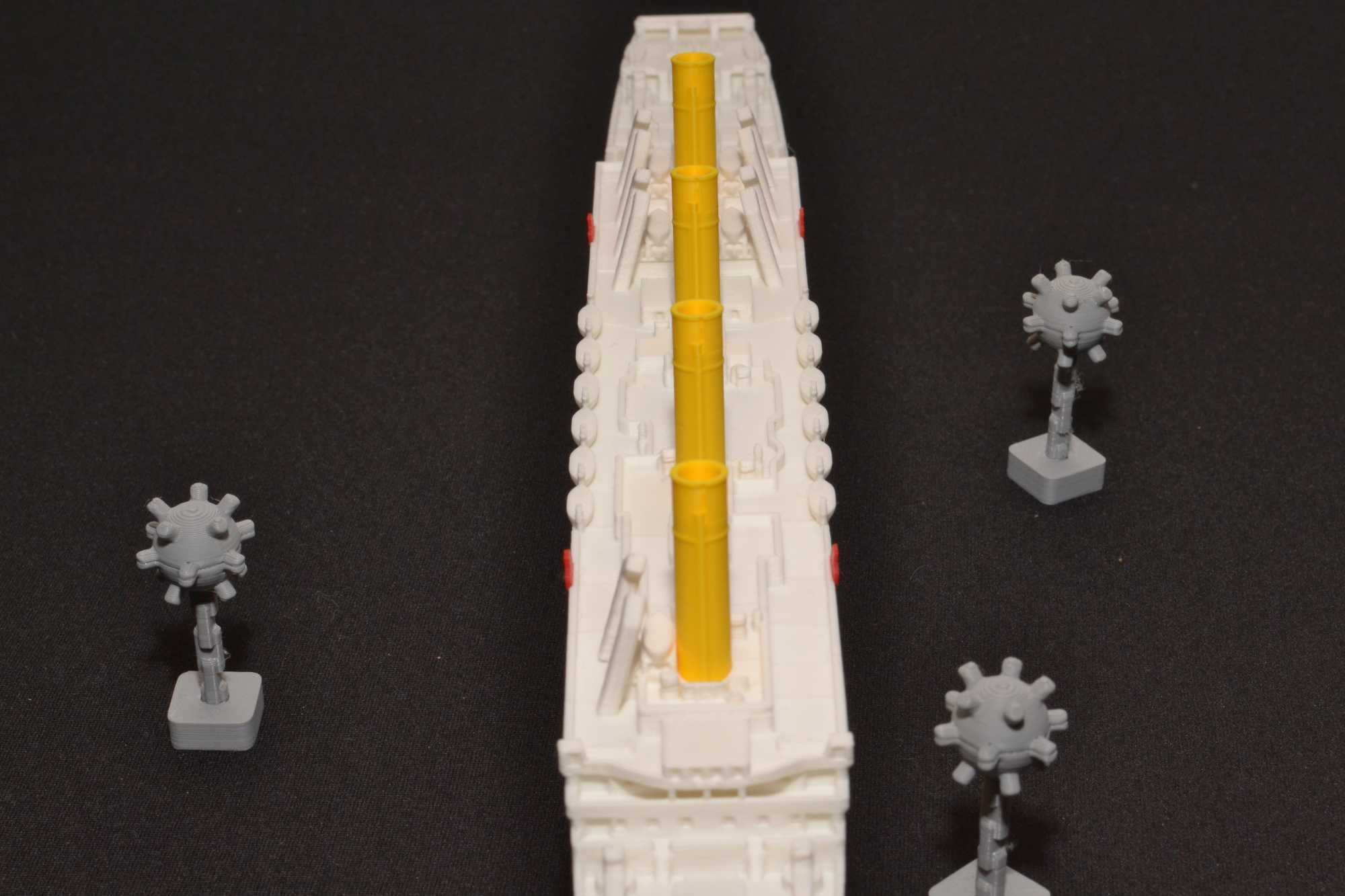 HMHS Britannic - 345mm + miny morskie - Druk 3D