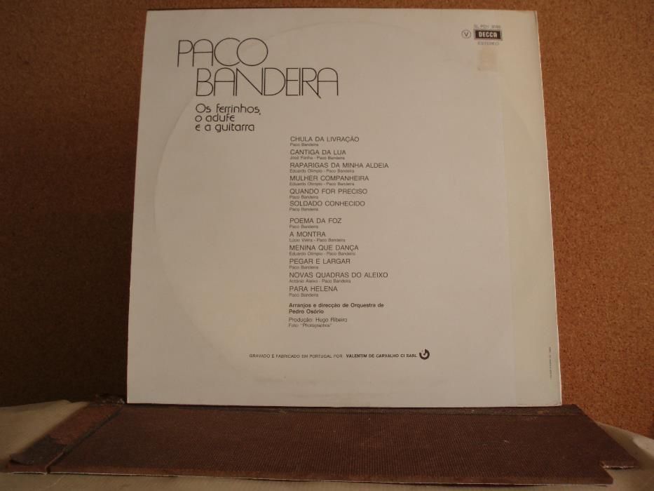 Disco vinil LP de Paco Bandeira - como novo