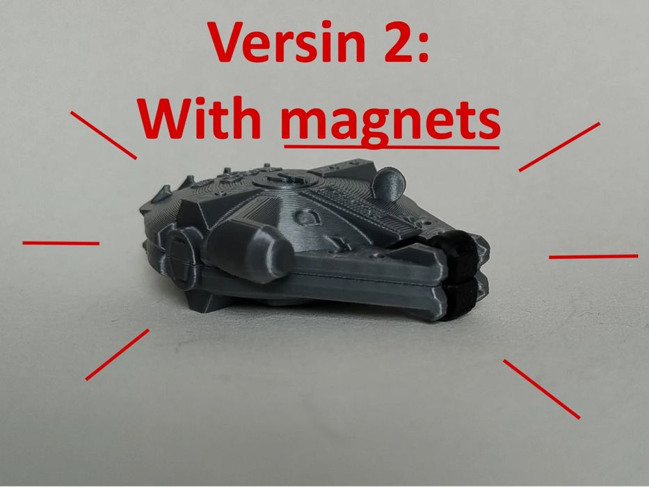 Millennium Falcon Fidget Toy V2 com Ímanes