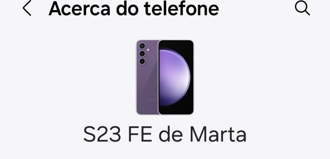 Samsung S23 Fe como novo