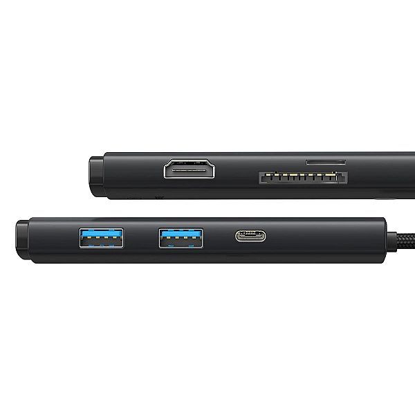 Baseus Lite Series wielofunkcyjny Hub Usb Typ C - 2 x Usb 3.0 / Usb Ty