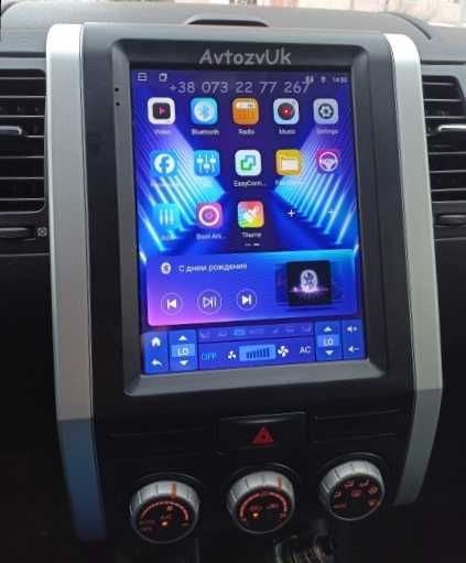 Android 14 X-TRAIL Nissan T31 GPS 2 дин TV Т31 Tesla CarPlay Магнитола